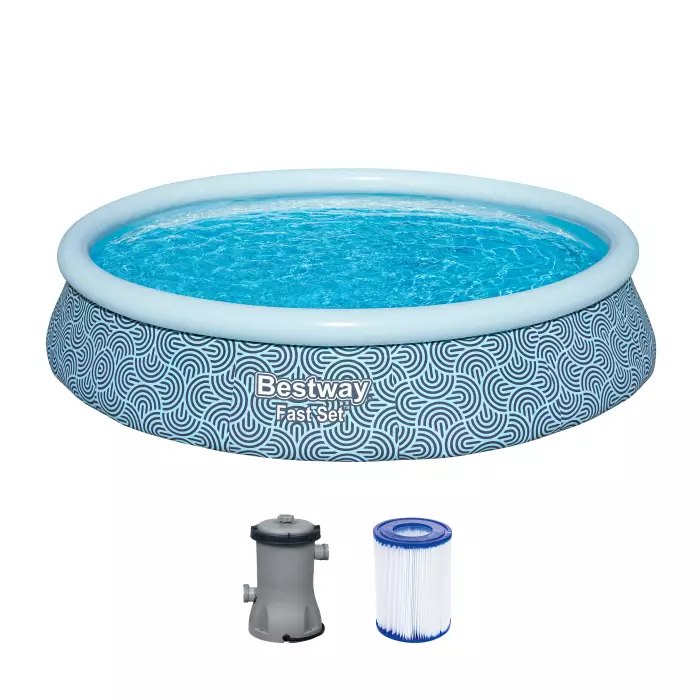 Бассейн Fast Set 396х84см, 7340л, фил.-насос 2006л/ч, Bestway, 57376 BW фото 2